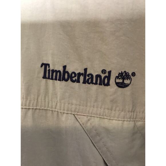 Vintage Timberland WeatherGear Windbreaker Mens Large‎ Tan Jacket 1996 - Picture 2 of 13